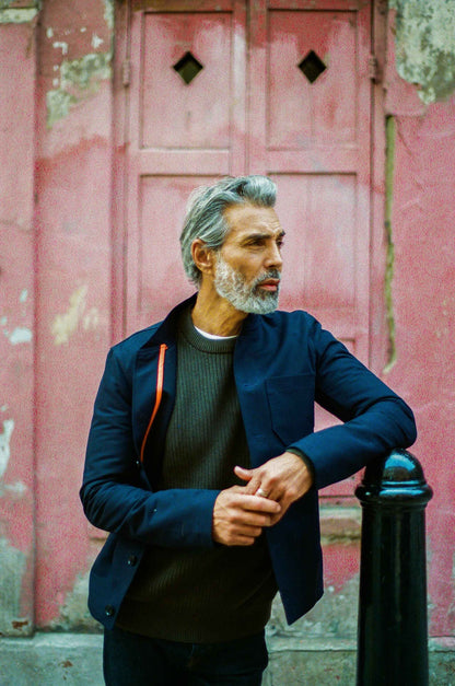 J Hailey Crew Knit - Dark Olive