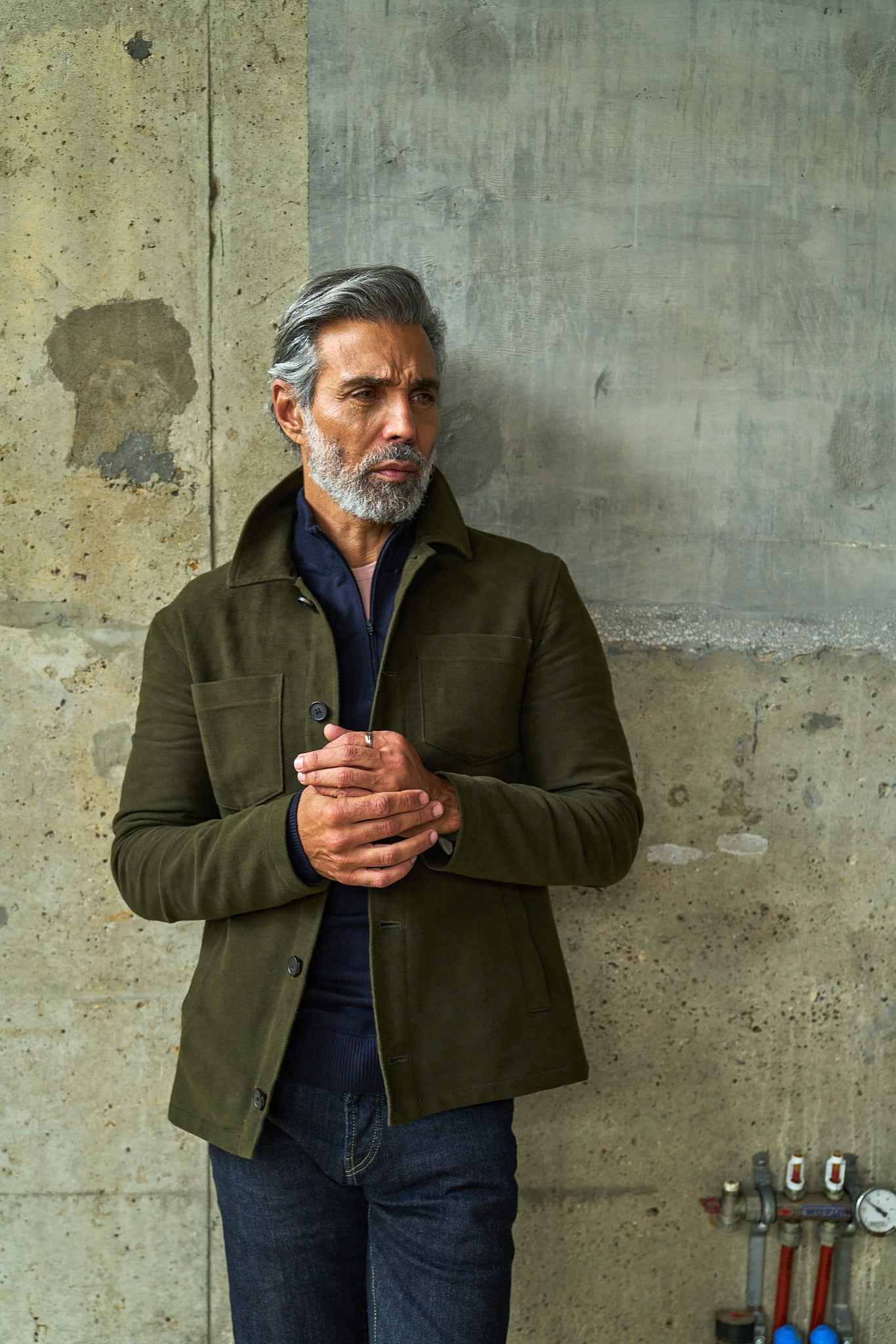 Southend Shacket Unlined - Olive Moleskin