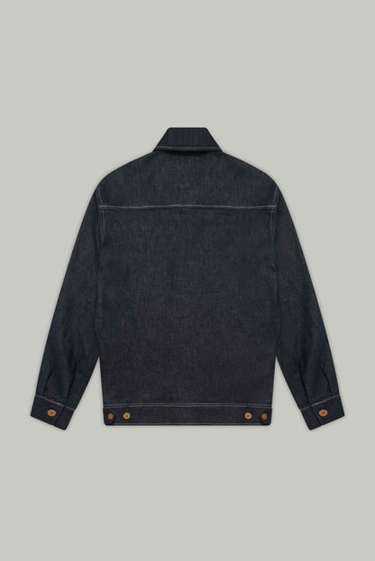 Turner Long Sleeve Shacket - Denim Stay Blue