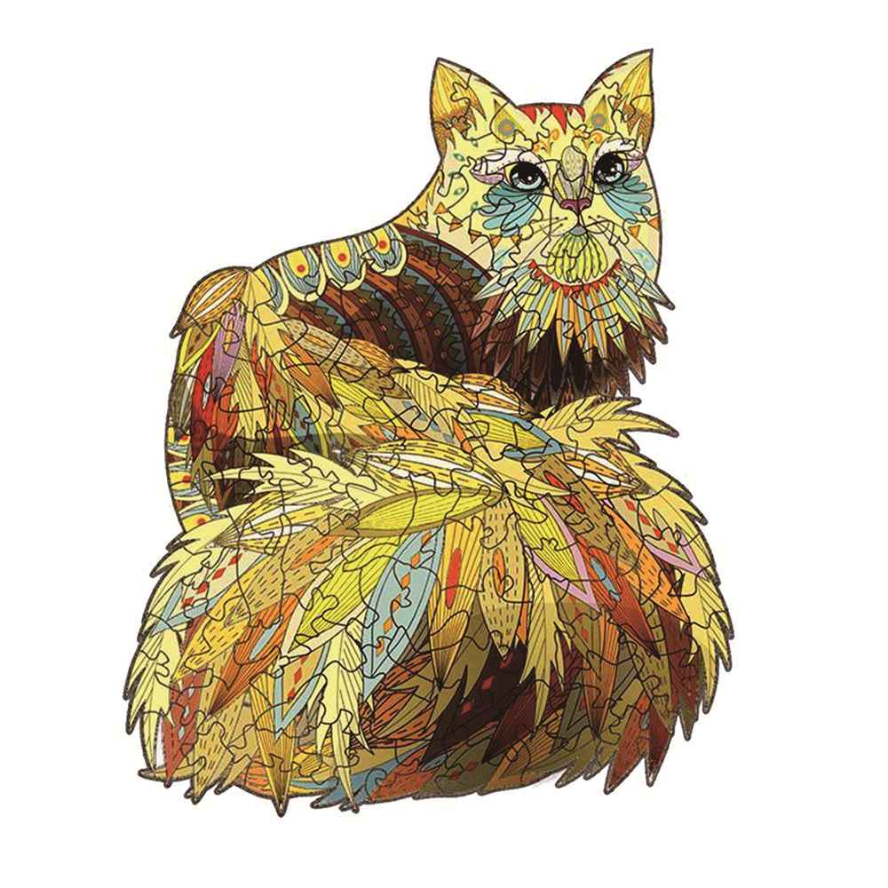 Each Piece Is Animal Shaped Christmas Gift Colorful Elephant Turtle Wooden Jigsaw Puzzles