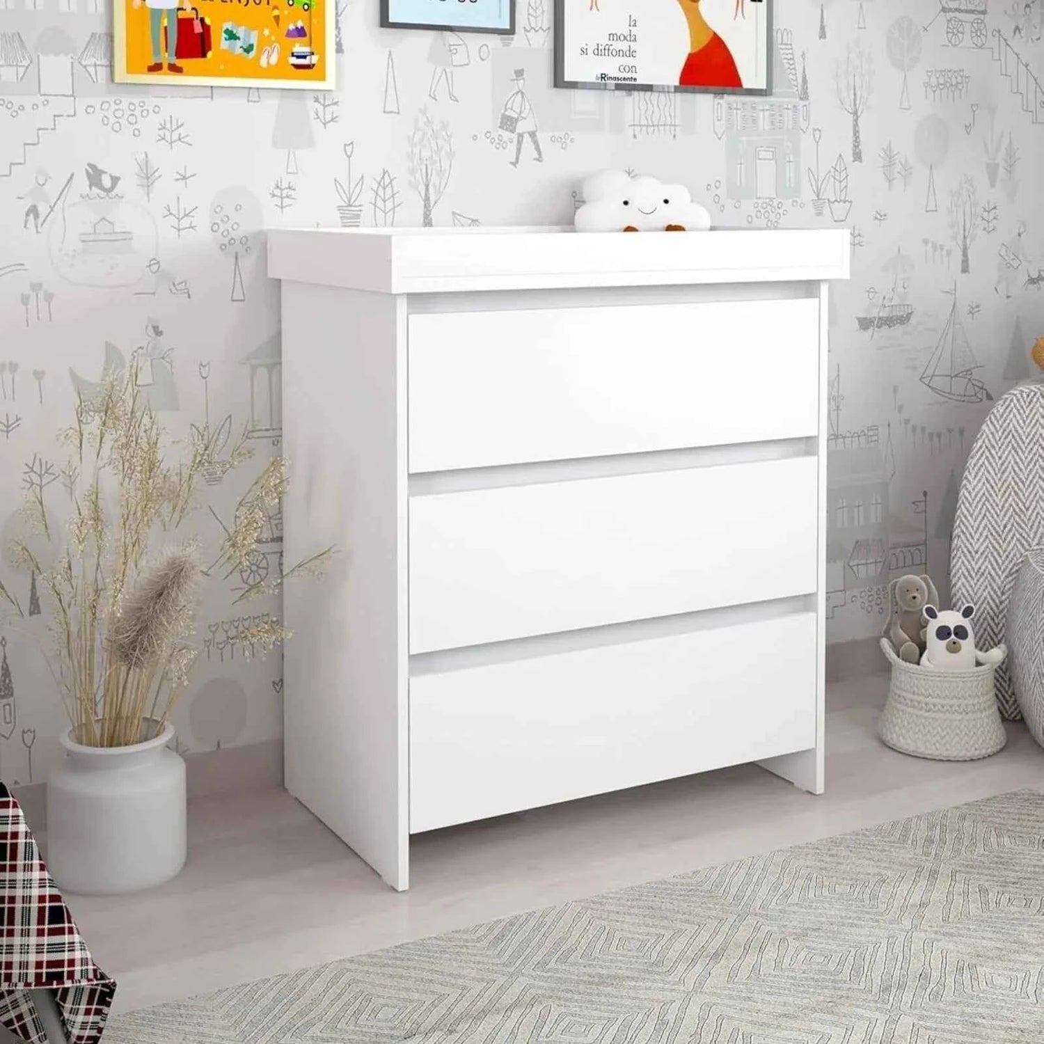 Shefa Kids 880 Baby Changing Unit - White