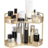 Makeup Organizer Perfume Cosmetic Storage with 2 Layers Gold
