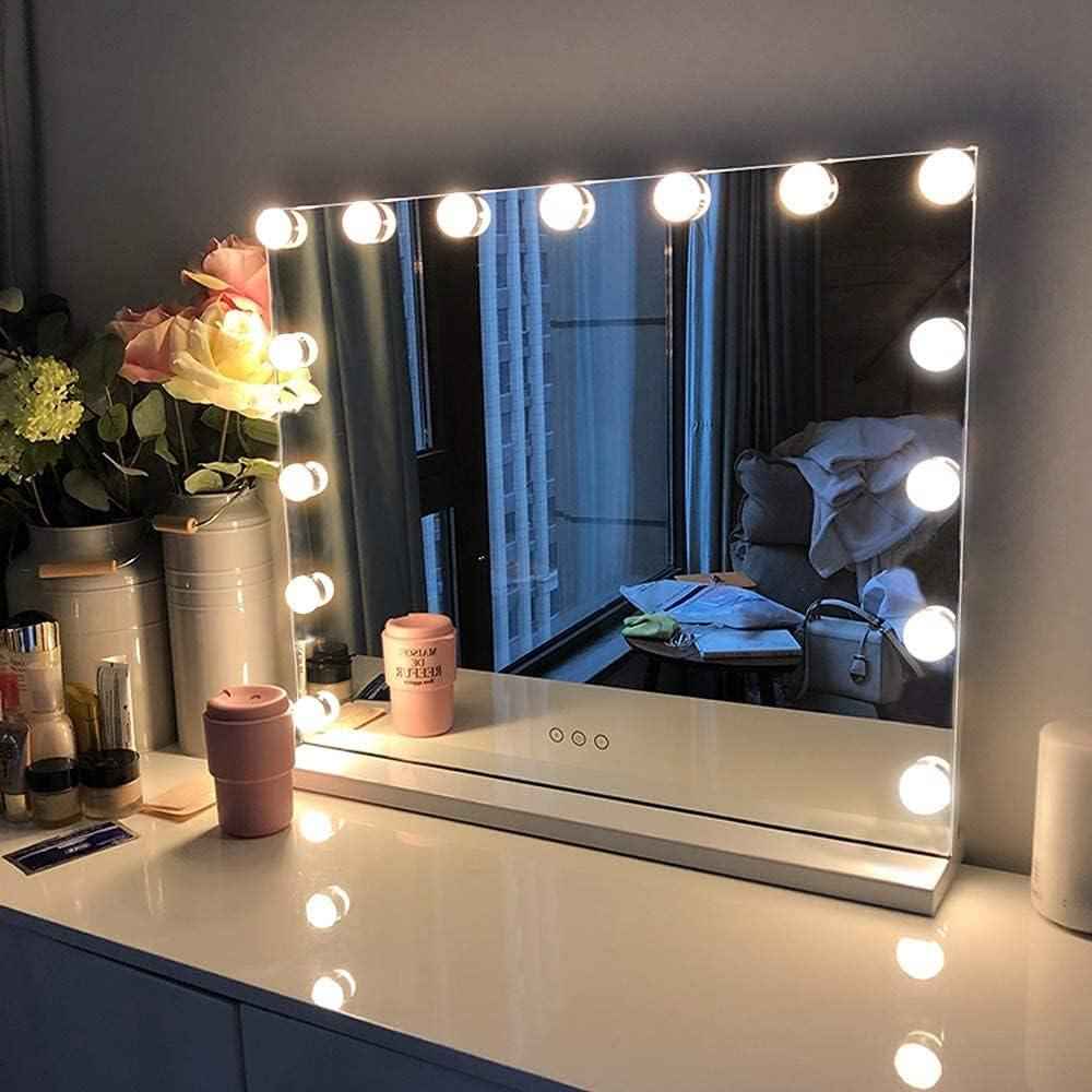 Hollywood Makeup Mirror 58x46cm Dimmable Cool/Warm/Daylight 15 Bulbs FENCHILIN
