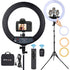18 Inch LED Ring Light with Tripod Stand Touch Panel Remote for Makeup Studio Eoto