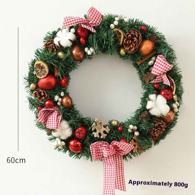 Christmas Garland Bow Christmas Door Hanging Window Decoration Christmas Decorations