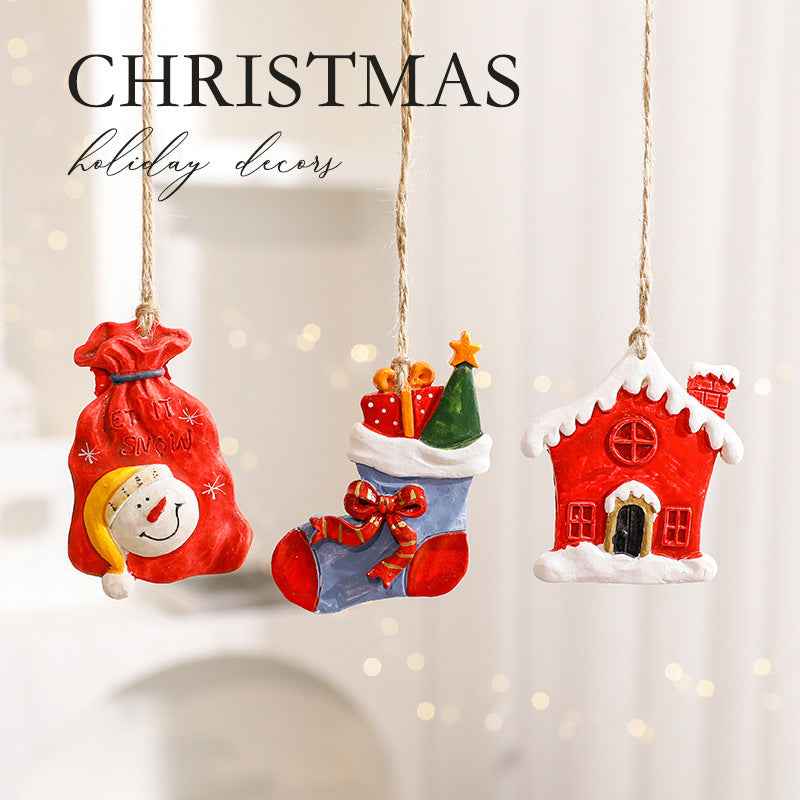 Christmas Decorations Cartoon Elk Ornaments