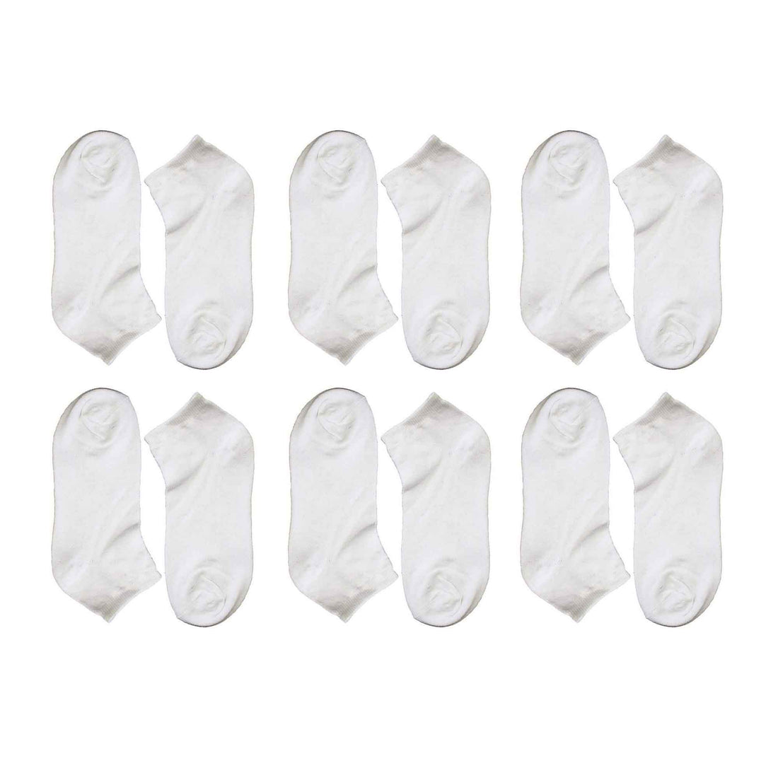 12 Pairs Mens Breathable Sport Trainer Socks with Arch Brace Support and Anti-Crimping Design for Running Gym Workouts Durable Cotton Blend White and Black Sizes UK 6-11 by Sock Stack