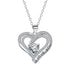 European And American Fashion Double Love Pendant Necklace Valentine&