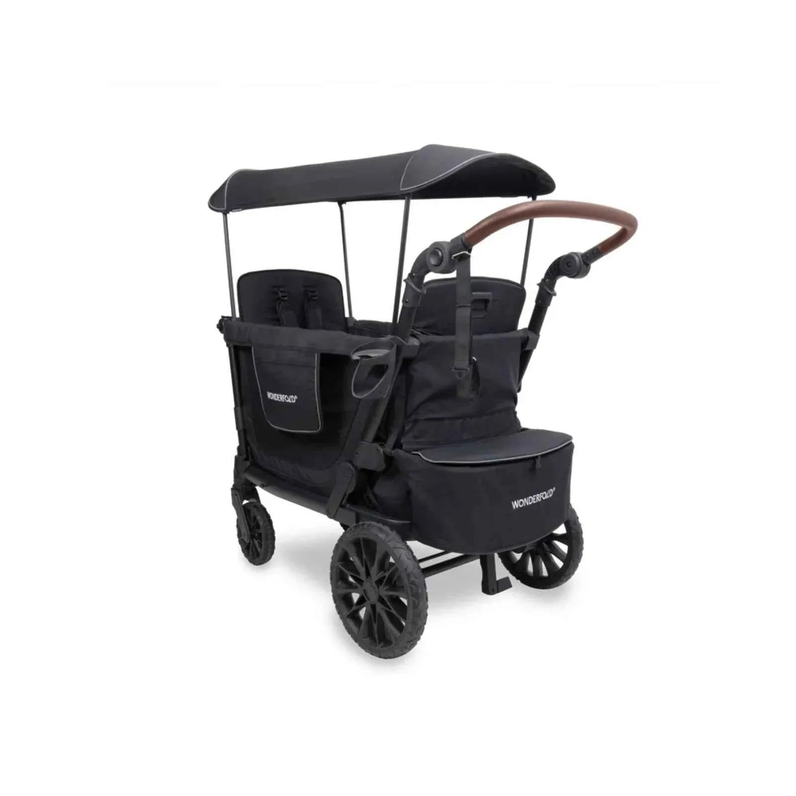 Wonderfold L2 Quad Stroller Wagon - Black