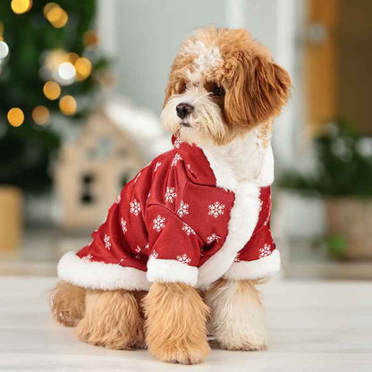 Christmas Cute Fleece-lined Thickened Pet Clothes