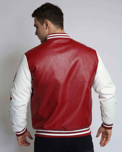 Letterman Baseball Jacket with Patches