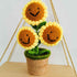 Handmade Sunflower Rose Flower Plush Plant Home Bedroom Decoration Christmas Valentine&