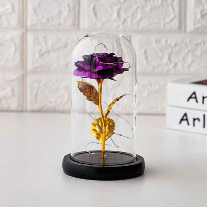 Immortal flower glass cover rose glass cover Valentine&