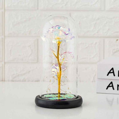 Immortal flower glass cover rose glass cover Valentine&