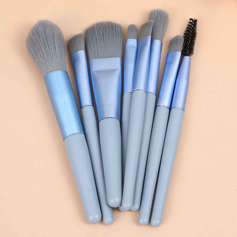 8 Small Makeup Brushes Morandi Portable Beauty Tool Soft Hair Makeup Brush