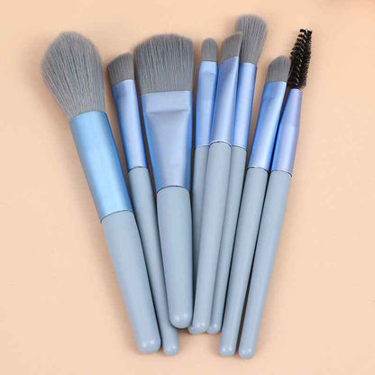 8 Small Makeup Brushes Morandi Portable Beauty Tool Soft Hair Makeup Brush