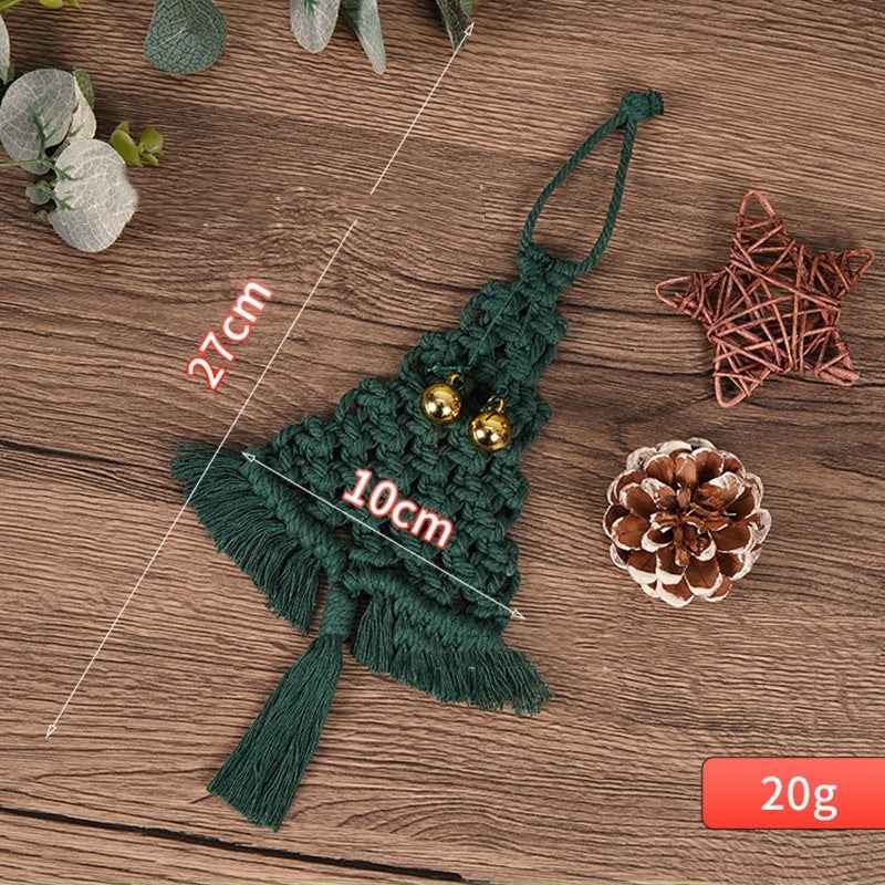 Hand-woven Cotton String Christmas Tree Decoration Pendant