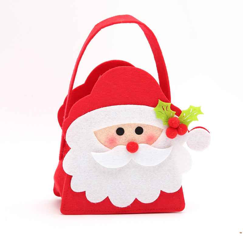 Christmas Santa Claus Candy Bag Elk Snowman Candy Bag Gift For Kids New Year Festival Party Decoration Christmas Supplie