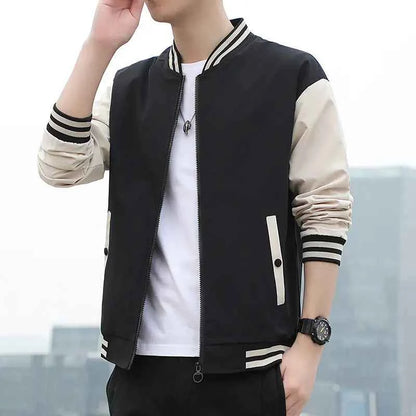 Men’s Casual Baseball Jacket – Lightweight Spring/Autumn Coat