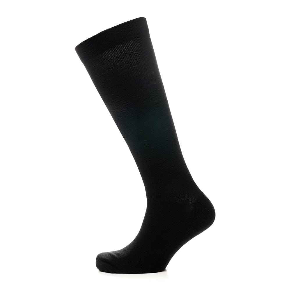 2 Pairs Unisex Travel Socks Black Long Knee High Breathable Flight Socks by Sock Stack
