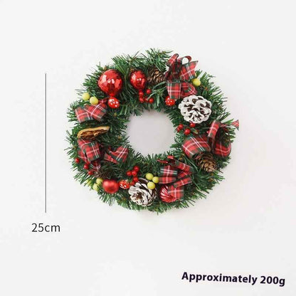 Christmas Garland Bow Christmas Door Hanging Window Decoration Christmas Decorations