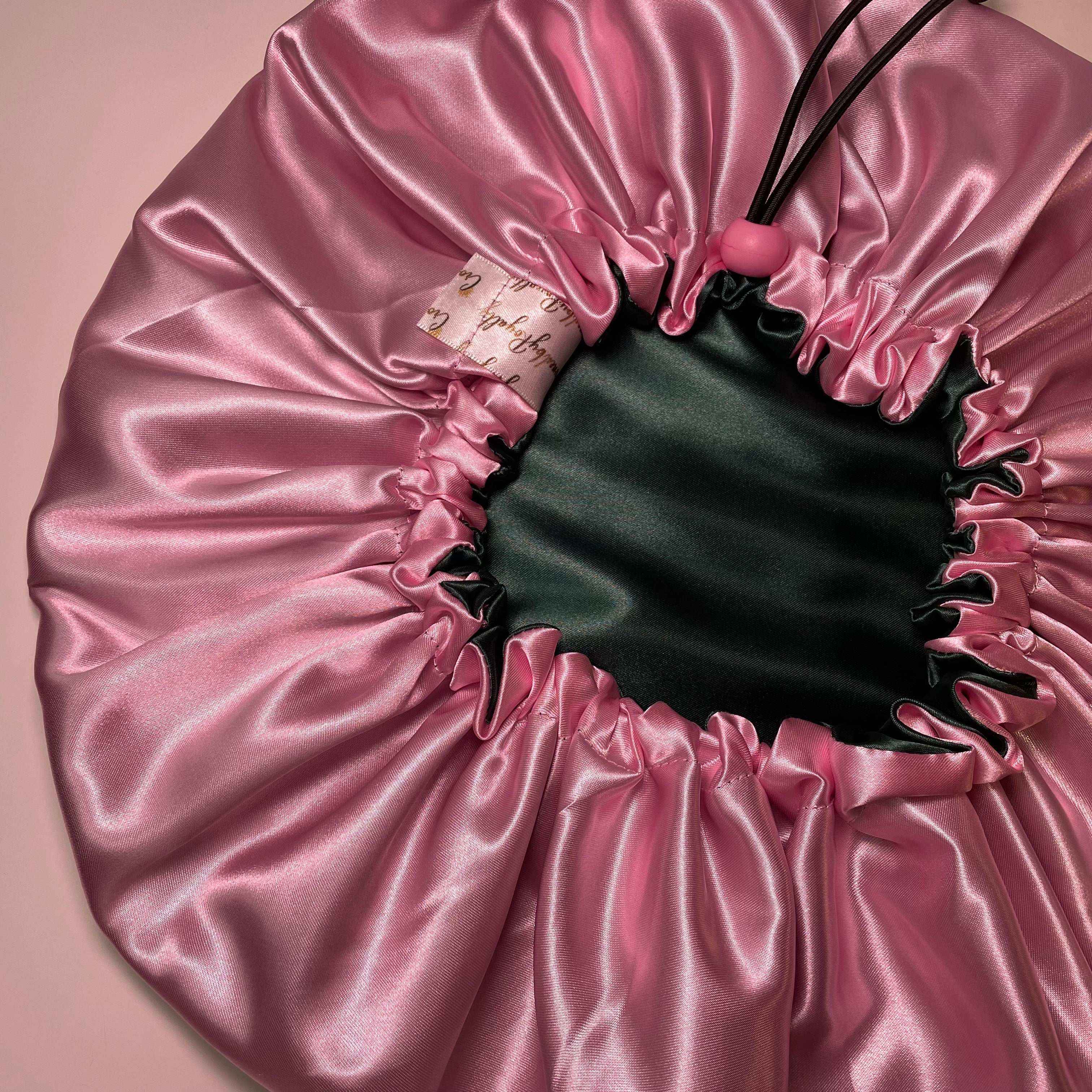 Blush Sage – Reversible Satin Bonnet | Adjustable &amp; Versatile Hair Protection