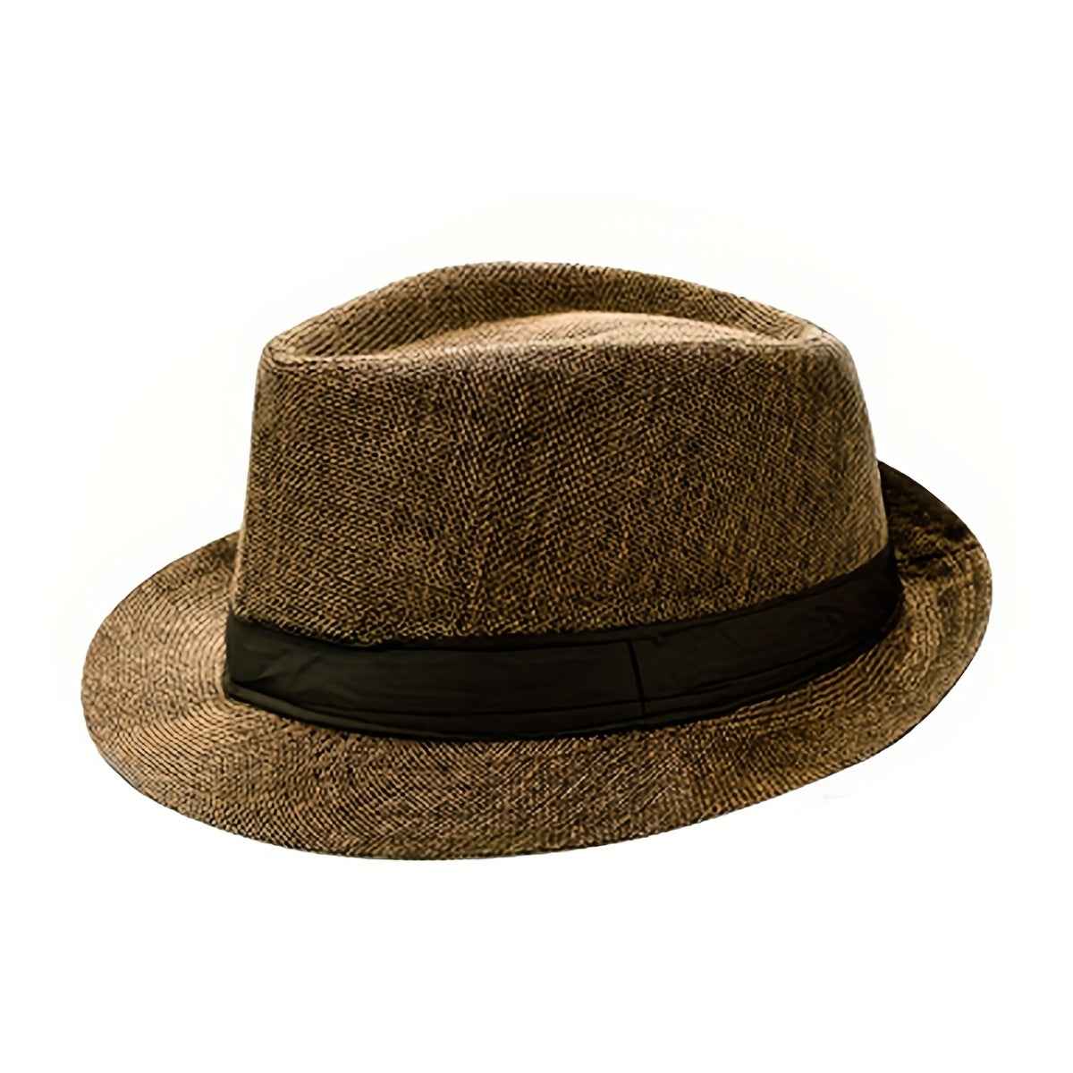 Vintage Trilby Gangster Straw Hats