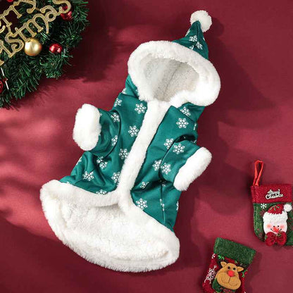Christmas Cute Fleece-lined Thickened Pet Clothes