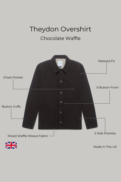 Theydon Overshirt - Chocolate Waffle