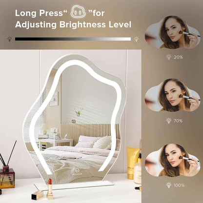 Vanity Makeup Mirror with Lights Cloud Shape 45x55cm FENCHILIN