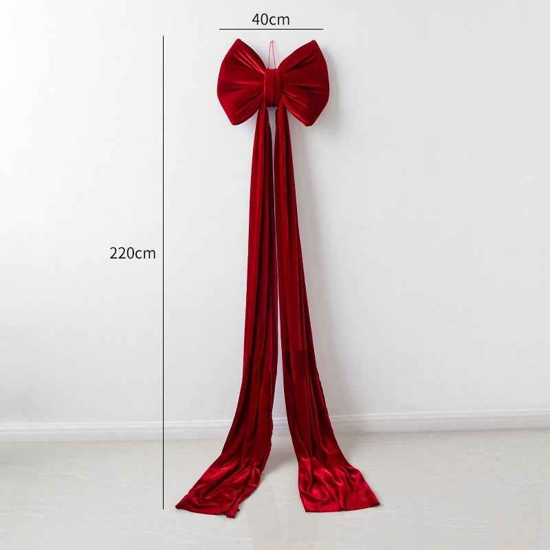Christmas Decoration Velvet Large Bow Decoration