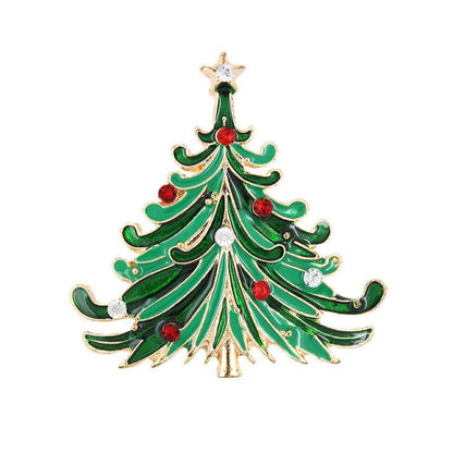 Christmas Tree Brooch Pin Women Girls Jewelry