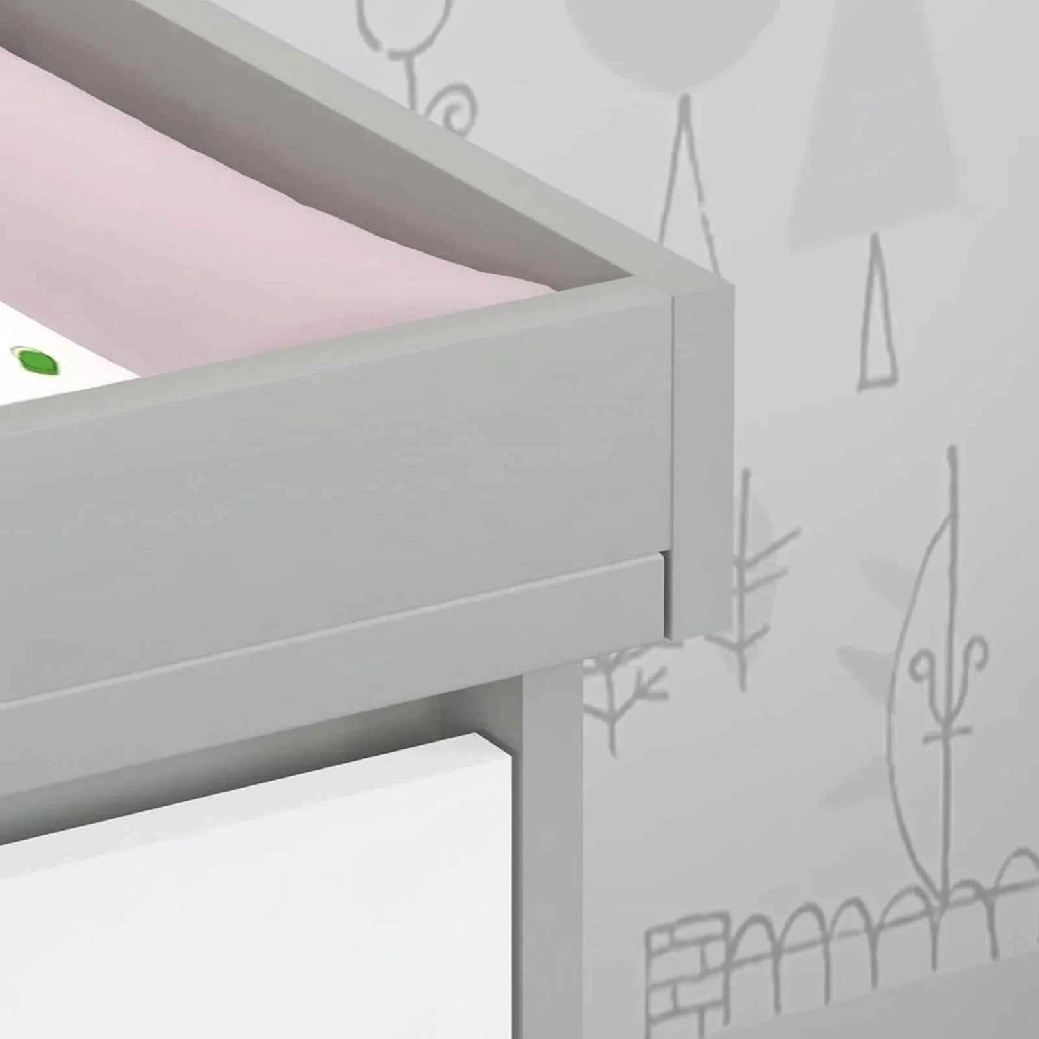 Shefa Kids 880 Baby Changing Unit - Grey/White