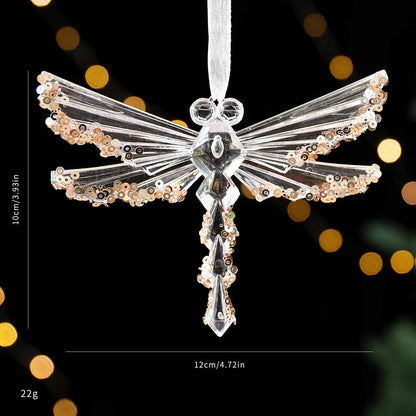 Christmas Decorations Sequined Acrylic Pendant