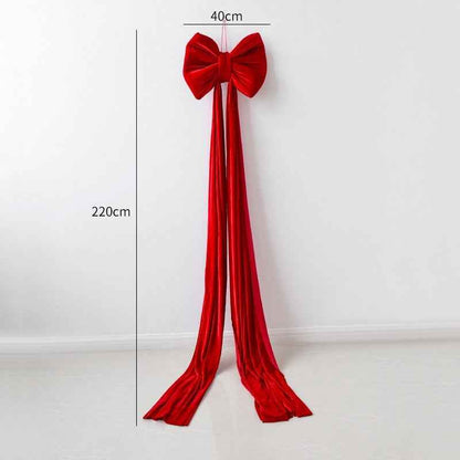 Christmas Decoration Velvet Large Bow Decoration