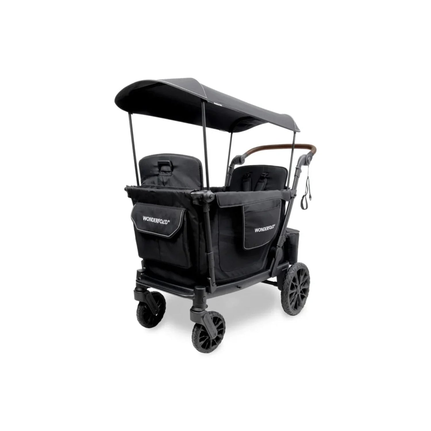 Wonderfold L2 Quad Stroller Wagon - Black
