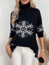 High Collar Christmas Sweaters Women&