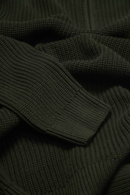 J Hailey Quarter Zip Knit -  Dark Sage