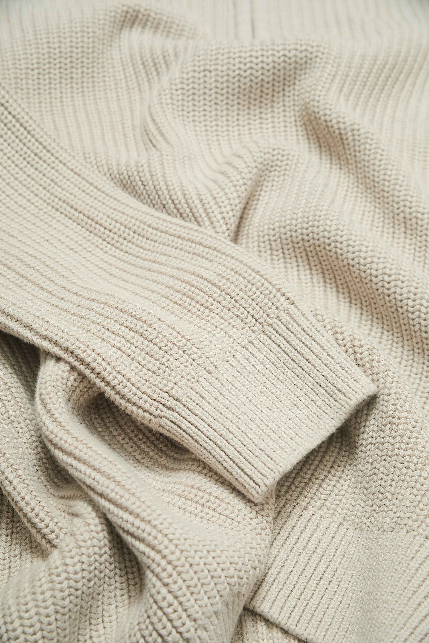 J Hailey Quarter Zip Knit -  Putty