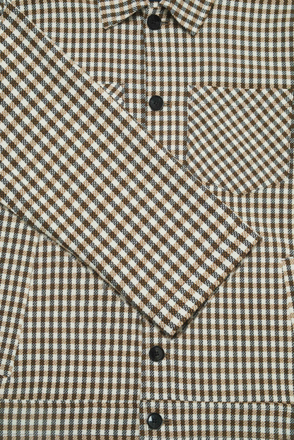 Turner Shacket - Tan Check Silvia