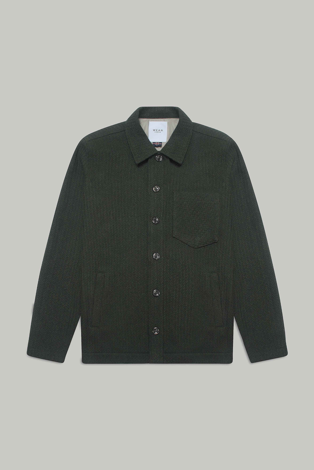 Theydon Overshirt - Olive Waffle
