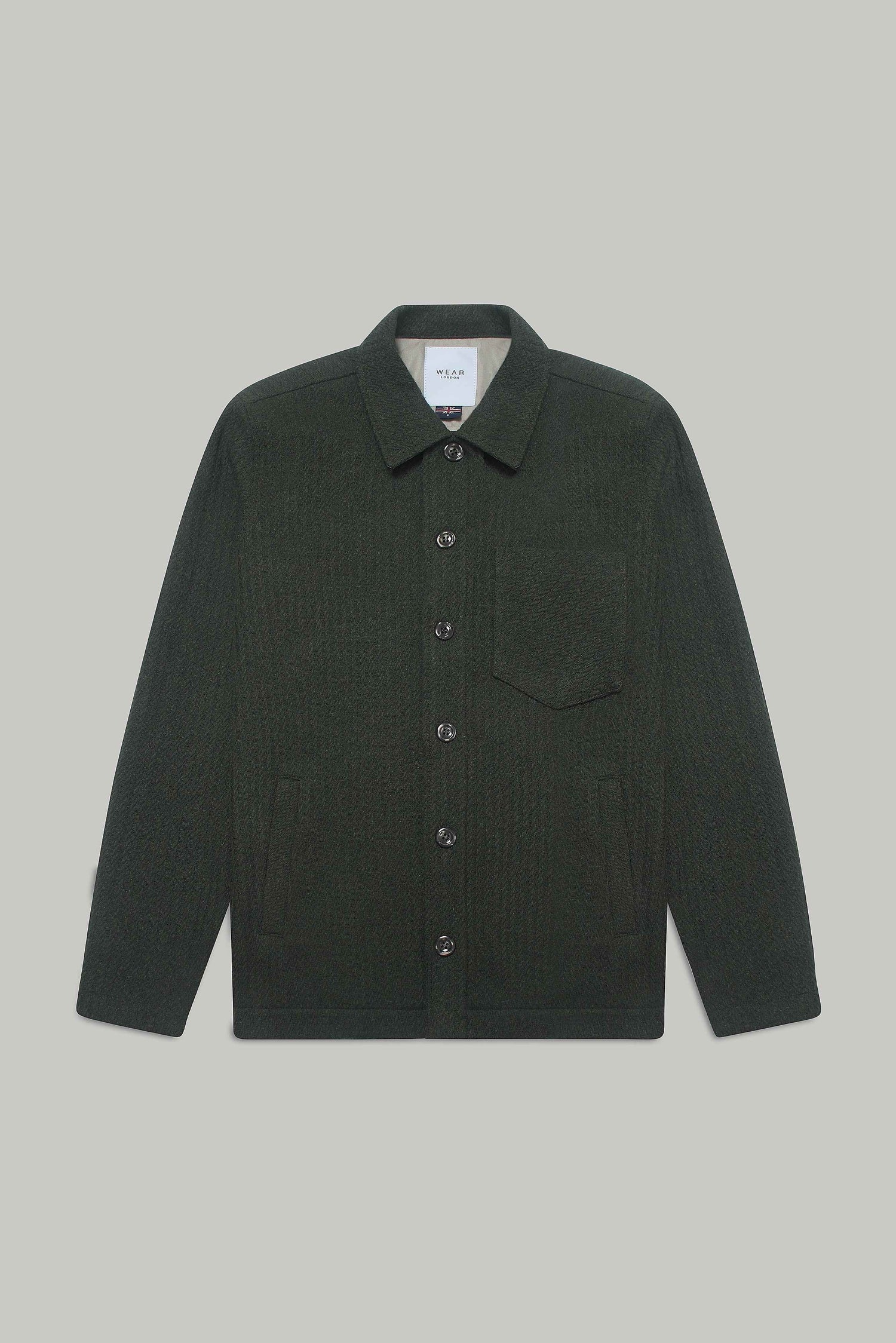 Theydon Overshirt - Olive Waffle