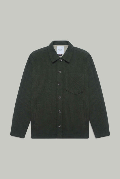 Theydon Overshirt - Olive Waffle