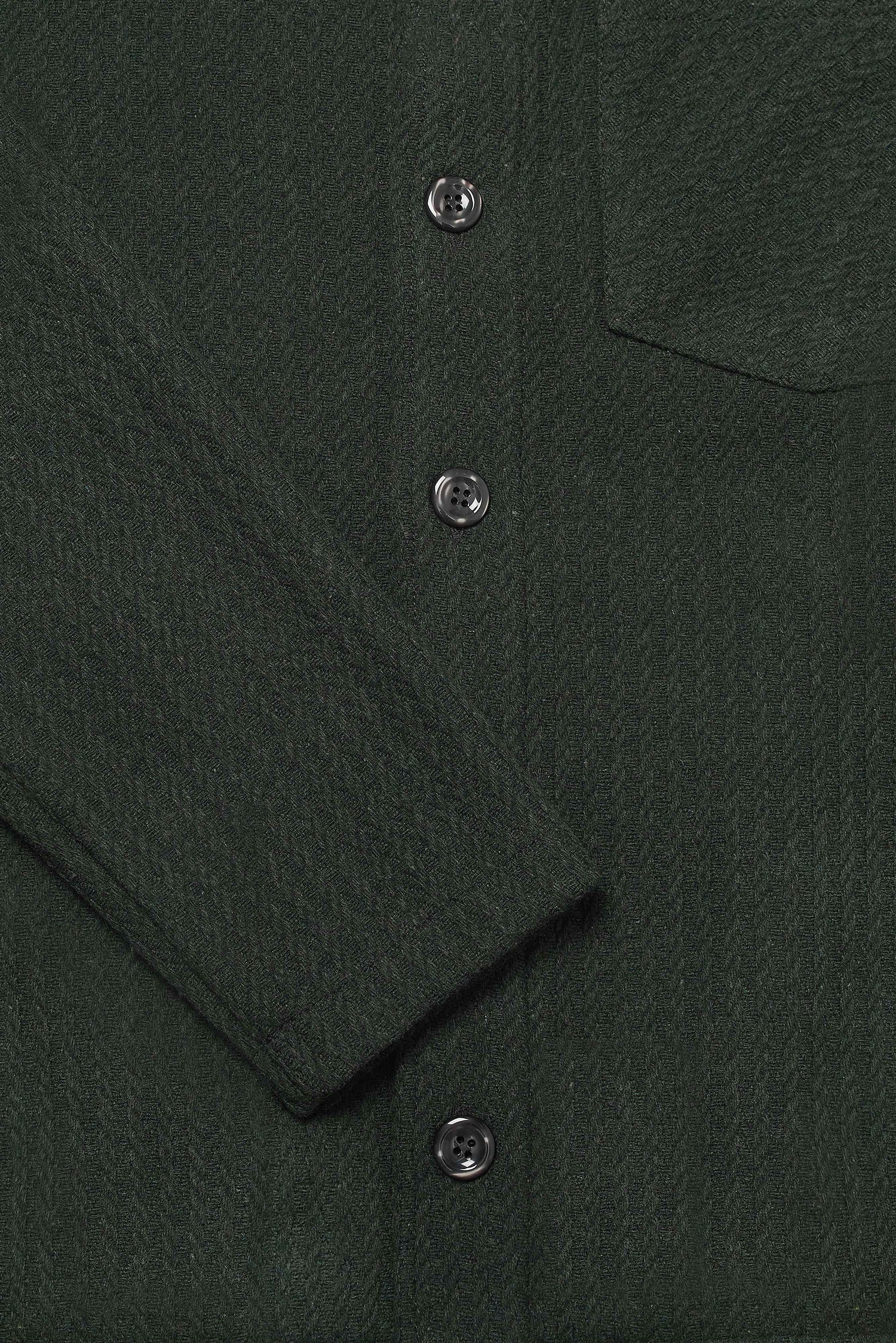 Theydon Overshirt - Olive Waffle