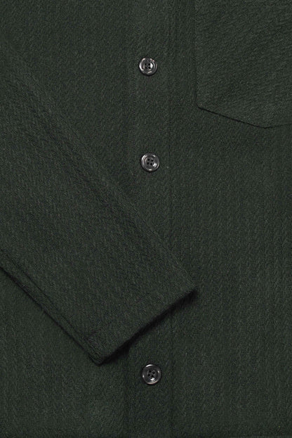 Theydon Overshirt - Olive Waffle