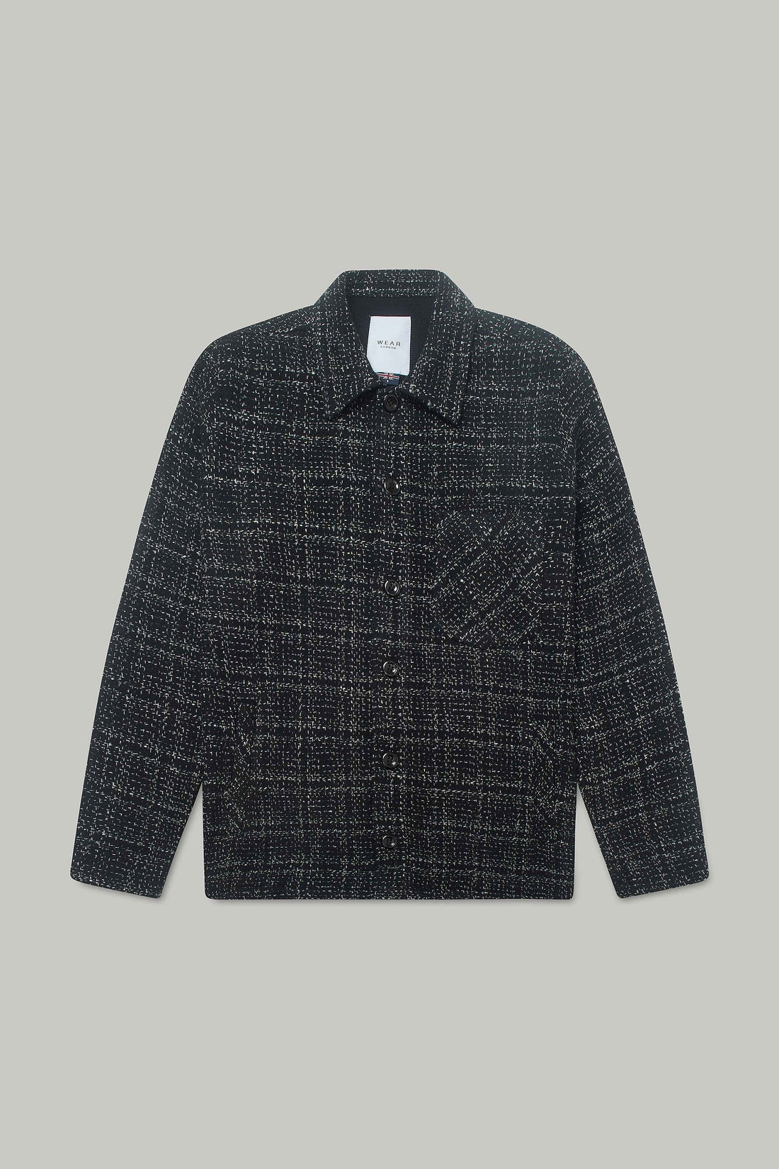 Theydon Frame Overshirt - Black / White