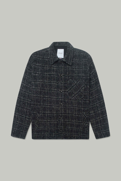 Theydon Frame Overshirt - Black / White