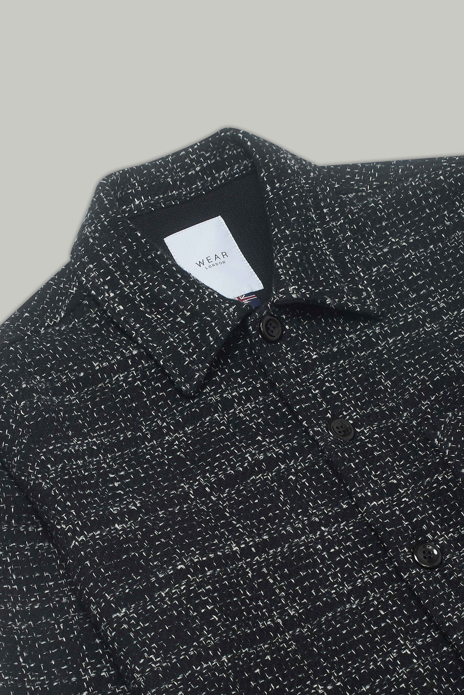 Theydon Frame Overshirt - Black / White