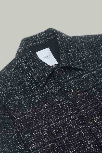 Theydon Frame Overshirt - Black / White