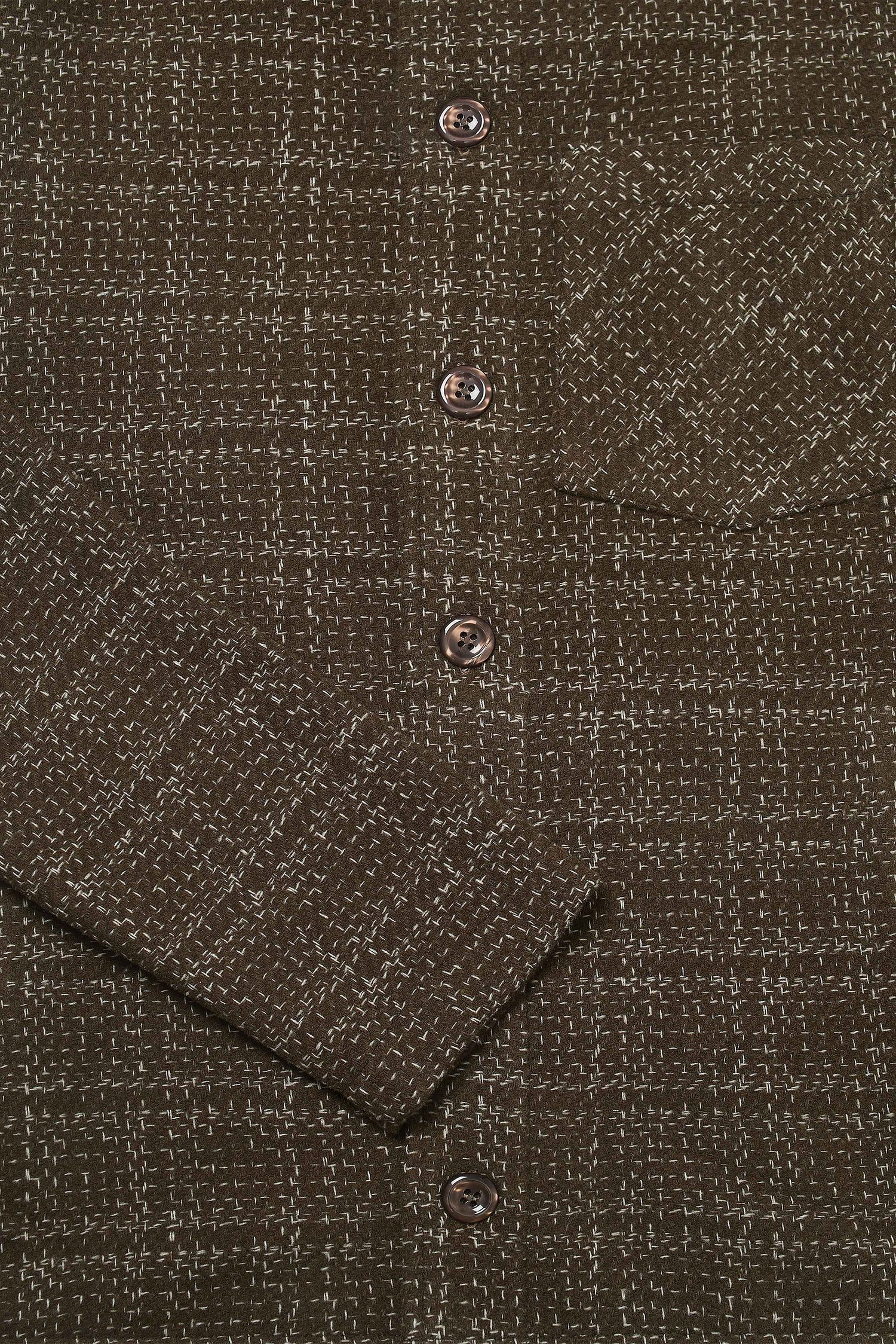 Theydon Frame Overshirt - Mocha / Ecru